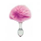 Crystal Delights Magnetic Bunny Tail Plug Pink Sex Toy Product
