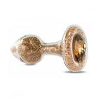 Crystal Delights Sparkle Plug Gold Sex Toy Product