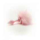 Crystal Delights Magnetic Sparkle Bunny Tail Plug Pink Sex Toy Product