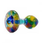 Crystal Delights Funfetti Plug With Gem Aurora Borealis Sex Toy Product