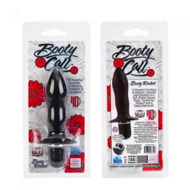 Booty Rocket 10 Functions Silicone Waterproof Probe - Black Sex Toy Product