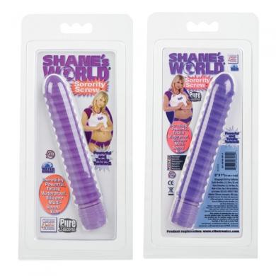 Shane's World Sorority Screw Silicone Vibe - Purple Sex Toy Product
