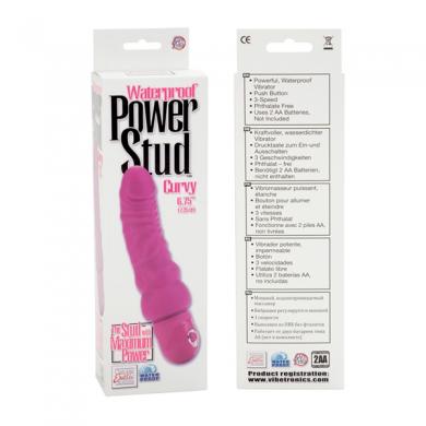 Power Stud Curvy Pink Vibrator Sex Toy Product