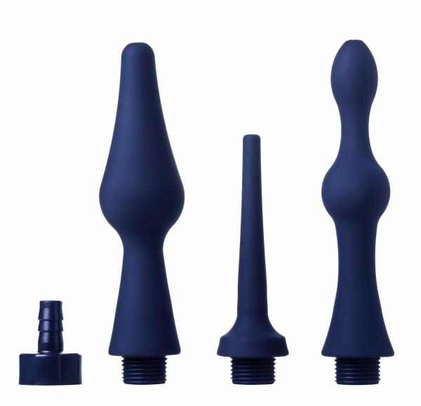 Universal 3 Piece Silicone Enema Attachment Set Sex Toy Product