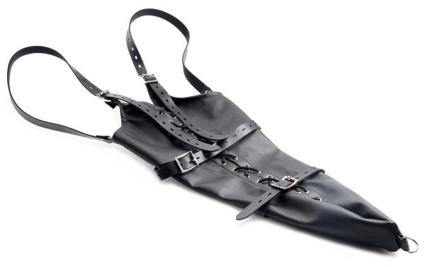 Full Sleeve Armbinder Black Leather Restraint Sex Toy Product