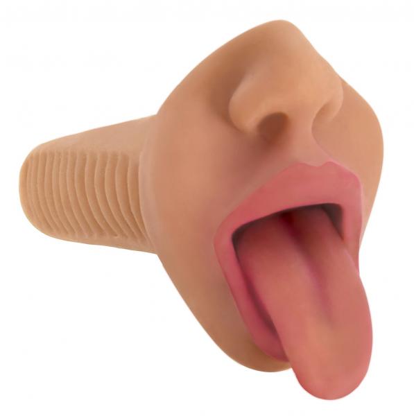 Mistress Selene Vibrating Mouth Stroker Tan Sex Toy Product