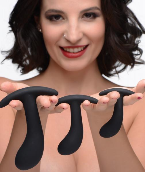 Dark Delights 3 Piece Curved Anal Trainer Set Sex Toy Product