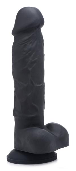 Power Pecker 7 Inch Silicone Dildo With Balls - Black Sex Toy Product