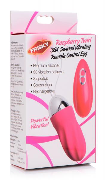 36x Swirled Vibrating Remote Control Egg Image 2