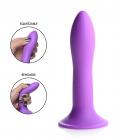 Squeezable Slender Dildo - Purple Image 5