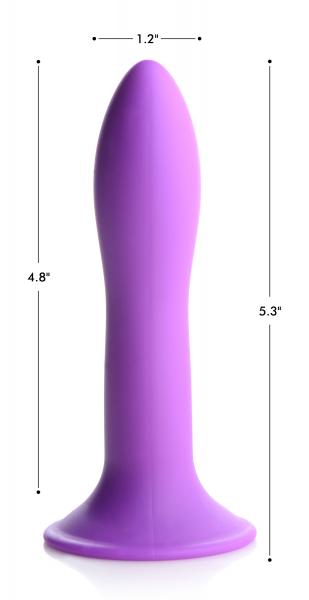 Squeezable Slender Dildo - Purple Image 4