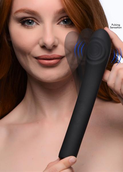 5 Star 9x Pulsing G-spot Silicone Vibrator – Black