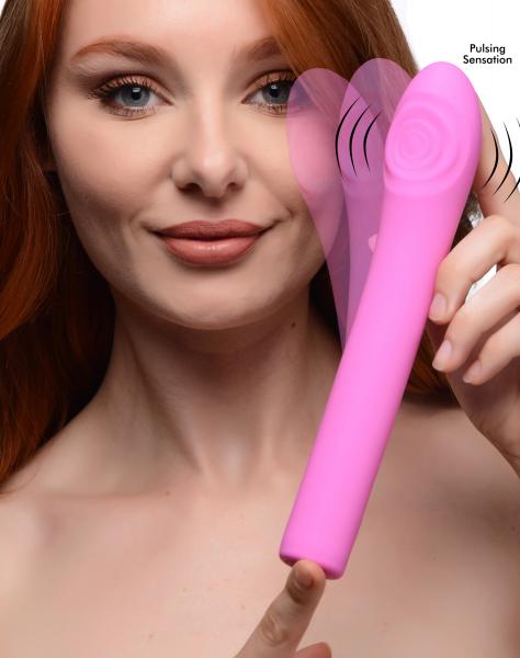 5 Star 9x Pulsing G-spot Silicone Vibrator – Pink