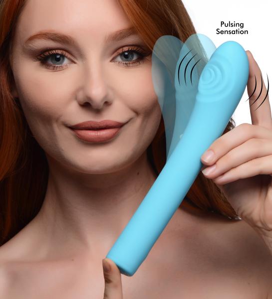 5 Star 9x Pulsing G-spot Silicone Vibrator – Teal