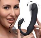 10x Pleasure Pose Come Hither Silicone Vibrator With Poseable Clit Stimulator Image 2