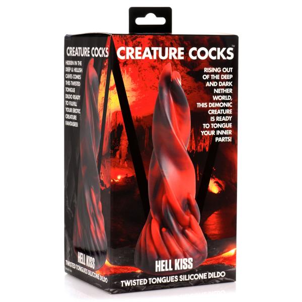 Hell Kiss Twisted Tongues Silicone Dildo Sex Toy Product