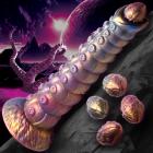 Deep Invader Tentacle Ovipositor Silicone Dildo With Eggs Image 2