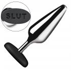 Butt Slut Metal & Silicone Butt Plug Image 2
