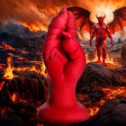 Demon Claw Fisting Silicone Dildo - Red Image 2