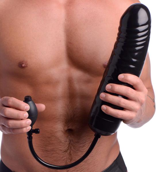 XXL Inflatable Dildo 12.5 inches Black Sex Toy Product