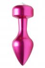 Solitaire Gem Accented Aluminum Anal Plug Sex Toy Product