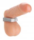 Silver Hex Heavy Duty Cock Ring And Ball Stretcher Sex Toy Product