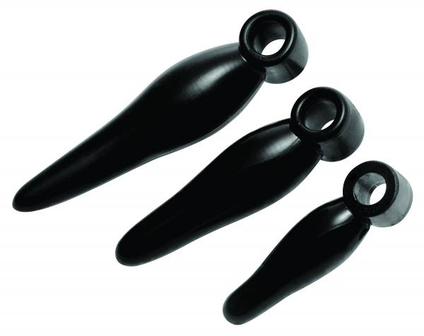 Rimmers 3 Piece Finger Bum Tickler Set Black Sex Toy Product