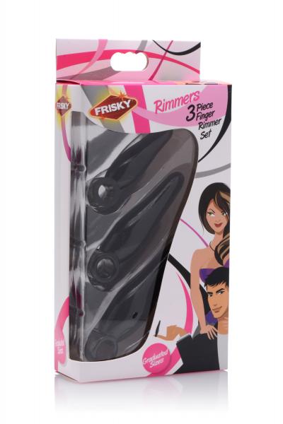 Rimmers 3 Piece Finger Bum Tickler Set Black Sex Toy Product