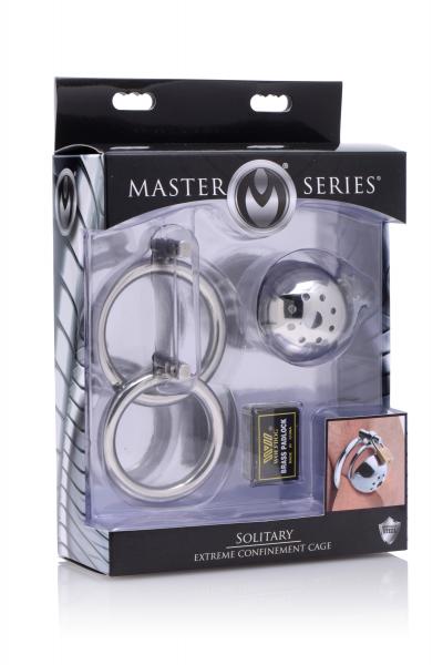 Solitary Extreme Confinement Cage Steel Silver Sex Toy Product